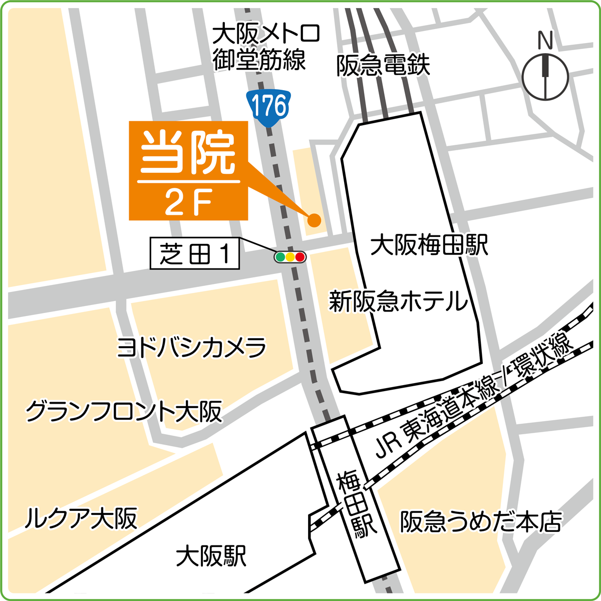 北阪急ビル院アクセス地図
